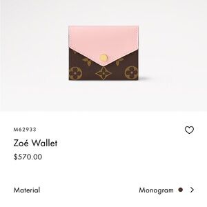 Louis Vuitton Zoe Wallet